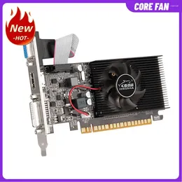 Karty graficzne GT610 Karta wyświetlacza 810mHz DDR3 1GB komputer HD VGA DVI Akcesoria wymiany do gry komputerowej