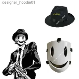 Cosplay Anime Costumes Anime RPG-RPA RPA TENKUU Shinpan High Rise Invasion-Role Maska Hat Pvc White Mask