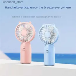 Electric Fans Electric small fan new creative student handheld portable dormitory home outdoor travel outdoor small tools small fan gift mini fanY240320