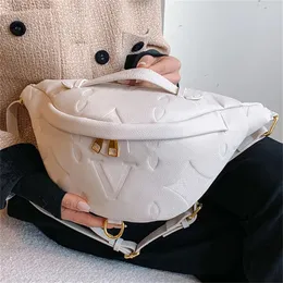 Präglade bokstäver designer bum väska man crossbody bältes väskor kvinnlig lyxdesigner blomma bröst bumbag fann pack v handväska kors kropp bumbags