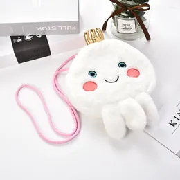 Shoulder Bags Girls Plush Messenger Bag Cartoon Octopus Coin Purse Children Gift Key Cute Princess Mini