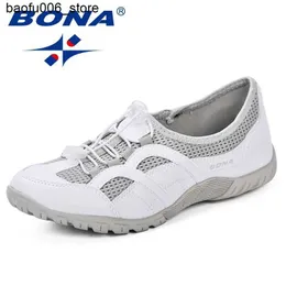 Scarpe casual BONA New Outdoor Scarpe da ginnastica per adulti Scarpe da corsa Scarpe da tennis da donna Sport Scarpe sportive da donna traspiranti 2019 Primavera / Estate Q240320