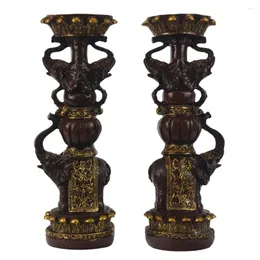 Candle Holders Small Size Holder Sets Decor Elephant Classic And Noble Design Pillar Stand For Home Table