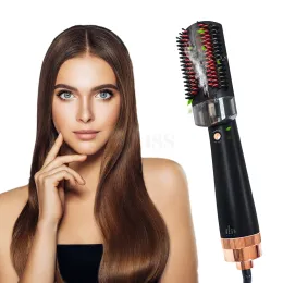 Escovas a vapor alisador de cabelo escova aquecimento rápido para casa salão de beleza ferramentas estilo curling ferros vapor alisamento pente