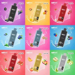 Mrvi Holy 7500 Puffs Vapers Electronic Pigarette Doringable Screen Wyświetlacz Cewki siatki 600 mAh ładowalne baterie Vape 15 ml razz bar