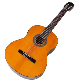 Gitarre Orange Classic Gitarre 39 Zoll High Gloss 6 String Klassische Gitarre in voller Größe mit kostenlosem Gig Gag