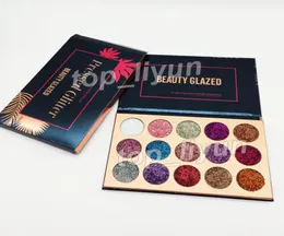 New Makeup Beauty Glazed Glitter Eyeshadow Palette Beauty 15 colori Ultra Pigmented Glitter Shimmer Eye shadow Palette Shippi9663550