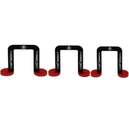 Aiuta 3 pezzi Putter Trainer Golf Putting Gates Obiettivo Target Gate Porta da gioco per interni Tappetini verdi Kit da allenamento Accessori da golf 2024