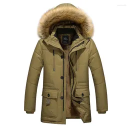 Herrenjacken, Mantel, locker, übergroß, für den Winter, lässig, vielseitig, Baumwolljacke, mittlere Länge