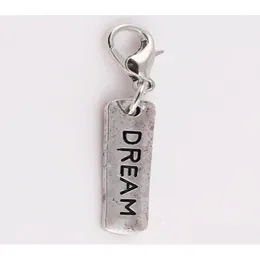 Charms 20Pcslot Dream Tag Lucky Diy Dangle Pendant Fit For Magnetic Glass Memory Floating Locket7747370 Drop Delivery Jewelry Findin Dhf6E