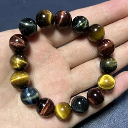 Strand Women Armband Men Armband 3 Color Tiger Eye Pärlor Healing Stone 8 ''