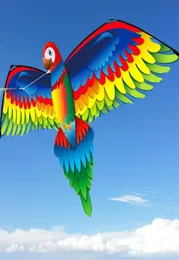 3D Parrot Kite Single Line Flying Kites With Tail and Hantera Kite Children Flying Bird Kites Outdoor Adult Kids Interactive Toy2939171414