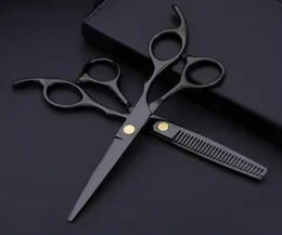 Costway Professional 440 Steel 6 Inch Black Hair Scissors Set Cutting Barber Salon Haircut Thinning Shears Hairdressing Scissors289345589