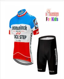 2021 Quick Step ETIXXL für Kinder Radtrikot-Sets Kinder Kurzarm Kopfshorts Jungen Radsportbekleidung Sportbekleidung4937741