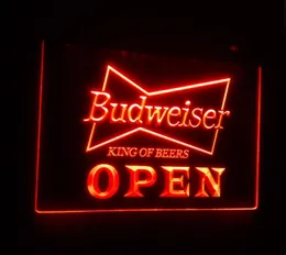 B27 Open Budweiser Beer NR Pub Pub Pub Club 3D Znaki LED Neon Light Znak Decor Home Crafts3831415