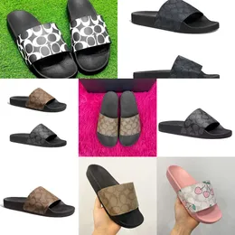 10 dni dostarczone Dhgate Woman Designer but luksus flop Flip Coa ch Kapcieczki Mężczyzna Bloom gumowy sandał