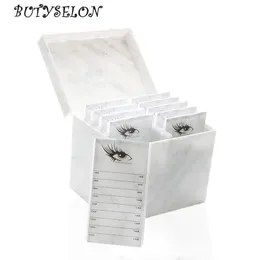 10/5 lager False Eyelash Storage Box Acrylic Makeup Organizer Eyelash Glue Pall Lash Holder Grafting Eyelash Extension Tool 240312