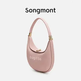 Songmont Bag Bucket Luna Bags Designer Underarm Hobo Bolsa de Ombro Luxo Grande Totes Bolsa de Couro Meia Lua Mini Clutch Cesta de Compras CrossBody Song Handbag 10