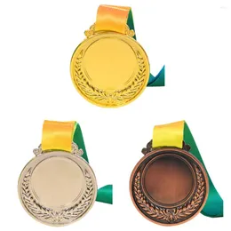 الحزب لصالح 2 بوصة ميدالية جائزة الذهب الفضية البرونزية مع جائزة جائزة الشريط للرقم للاجتماع الرياضي للمدرسة للأطفال