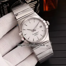New Steel Case Date White Dial 123 10 38 21 02 001 Miyota 8215 Automatic Mens Watch Stainless Steel Bracelet Gents Watches hello w2839