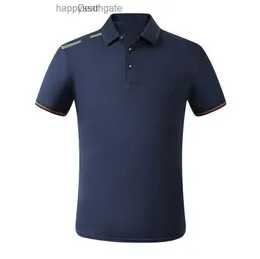 Mens T-shirts Luxury Polo New Fashion Classic Striped Brodery Shirt Cotton White Black Blue Designer Polo