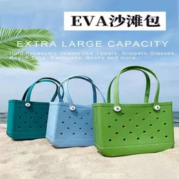 2023 New Womens Summer Handheld 크로스 바디 백 방수 Eva Beach Bag 통합 거품 구멍 가방