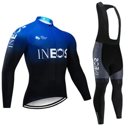 Men039S Winter Cycling Jersey Set 2020 Pro Team UCI Thermal Fleece Cycling Cloth Bib Pants Kit Ropa Ciclismo Invierno6534536