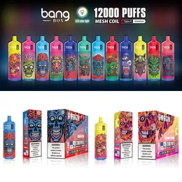 Original Bang box 12000 puff 12K puffs puff Disposable vape pen vape 20ml cartridges pod 650 mah battery kit PK VAPME king 12000 13000 15000 18000 vapes