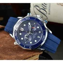 wielofunkcyjne przedruk zegarki na nadgarstki dla mężczyzn nowe męskie obserwowanie Wysokiej jakości Top Luksusowy chronograf gumowy pasek