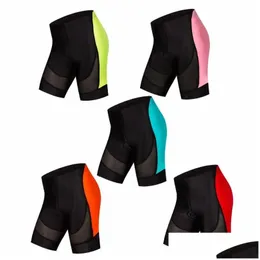 Мотоциклетная одежда 2022 Велосипедные шорты с подкладкой Pro Team Велосипедная нижняя часть Женские дорожные горные дышащие колготки Прямая доставка Dhft8