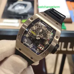 Racing Mechanical Wristwatch RM Wrist Watch Series Hollow Date Display 48*40mm RM029 Titaniumlegering Full Hollow