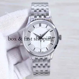 Luxury o m Boutique e g a Designer Watches Wristwatch Men's Fashion Business Leisure Three Needle with Calendar Luminous Charm Watch Steel montredelu