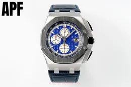 Фабричные мужские часы APF, 42 мм, импортный цирконий, цветная керамика, цветная керамика, механизм хронографа 3126, двусторонняя сапфировая линза