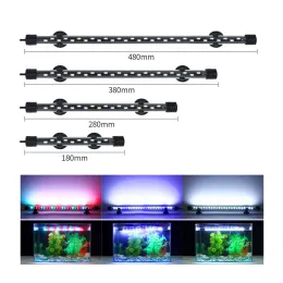 Sandaler LED Aquarium Light Waterproof Fish Tank Light Aquatic Plant prydnadslandskap Belysning Submerible Lamp Aquarium Accessories