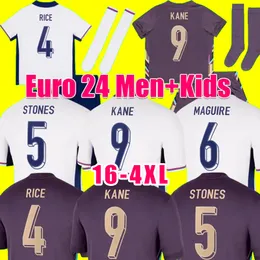 2024 Euro 24 25 Camisa de futebol BELLINGHAM Camisas de futebol SKA FODEN INGLATERRA RASHFORD STERLING GREALISH Seleção Nacional KANE Camisa de futebol Kids Set Kit Tops