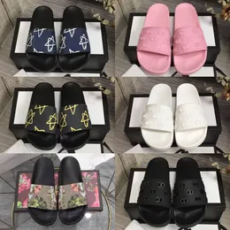 Tasarımcı Ayakkabı Erkekleri Terlik Kadın Sandalet Klasik Düz Slaytlar Platform Kauçuk Terlik Hayvan Mektubu Grafik Baskı Moda Yaz Somunları Erkek Flip Flops Kayma