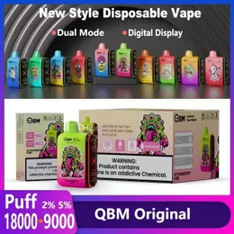 Better than GEEKVAPE QBM18000 9000 Vapes Disposable Puff 18000 puffs Vape Mode E Cigarette 9k Puff 18k Puffs Regular 18ml e-liquid Digital Display Vape Pen Geekvape