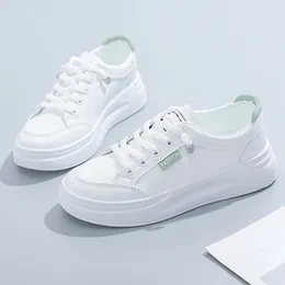 Повседневная обувь BRCCHENXI, маленькая белая женская обувь, мода 2024 года, летняя толстая подошва со спортивной взрывной доской
