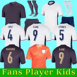 2024 Koszulki piłkarskie Anglii Kane Saka Foden Bellingham Rashford Sterling Grealish National Team 2023 24 Piłka nożna mężczyzn i fanów dzieci w wersji Zestawy koszuli dla dorosłych