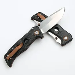 High Quality CK 273-3 High Quaity Folding Knife MAGNACUT Stone wash Drop Point Blade Carbon Fiber with Steel Sheet Handle Outdoor Camping EDC Pocket Knives