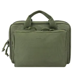 Çantalar taktik atış menzili çanta tabanca çanta, yastıklı 6 mags ile 2 tabanca tutun m9 1911 için depolama el çantası
