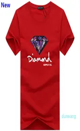 Модная футболка с бриллиантами для мужчин и женщин Одежда 2018 Повседневная футболка с коротким рукавом для мужчин Бренд-дизайнер Летние футболки J029006543