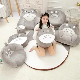 Djur multistyle söt granne totoro plysch mattan kit handgjorda hem säte dekor lj2 soffa kudde leksaker docka coussin orname bttmr