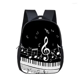 Schultaschen 12 Zoll Kinder Für Jungen Mädchen Musik Note Drucken Kleine Rucksäcke Kleinkind Buch Tasche Kinder Kindergarten Mochila Escolar