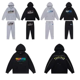 Felpa con cappuccio da uomo Trapstar tuta intera felpa con cappuccio abbigliamento sportivo da uomo nake tech trapstar tute sportive tuta con cerniera pantaloni felpa pantaloni da jogging taglia S-XL