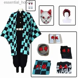 Cosplay Trajes de Anime Adulto e criança demônio quimono sem Yaiba Tanjirou Kamado role-playing para quimono traje festa de Halloween anime traje uniformeC24321