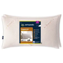 Travesseiro de cama Sertapedic Copperloft, King, pacote com 2