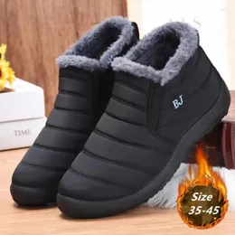 Sapatos 681 Walking Thermal Winter Men Boots Lightweight Sneakers Cotton Mulheres unissex Snow Calçado à prova d'água Non Slip 42