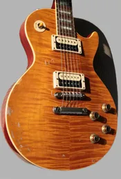 Custom Slash 5 AFD MURPHY AGED SIGNED Appetite For Destruction Flame Maple Top guitar hot 258