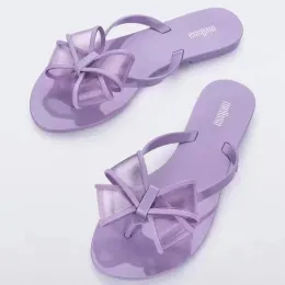 Sandálias Novo Brasil Melissa Flippers femininos 2022 Verão Adulto Ladies Sapatos Jelly Fashion Bow férias casuais chinelos de praia Sm103